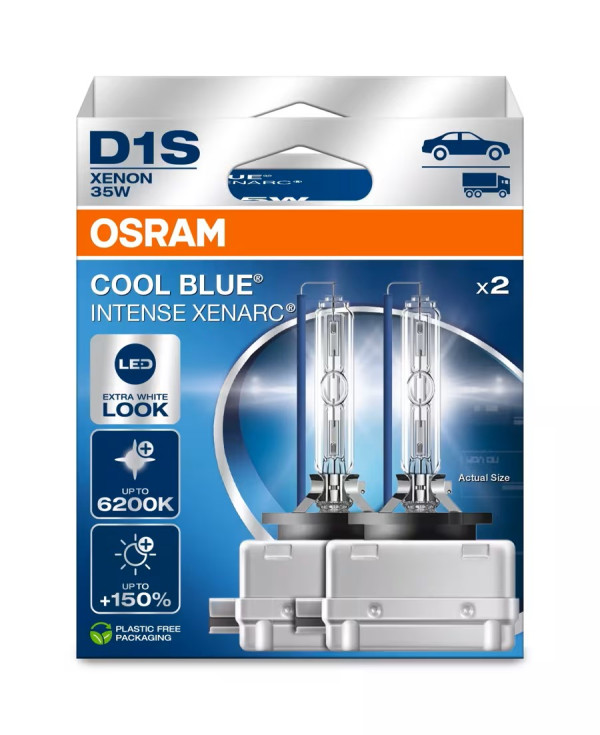 OSRAM XENARC COOL BLUE INTENSE (NEXT GEN) D1S 66140CBN - 2HB 25W PK320-2 4062172397643