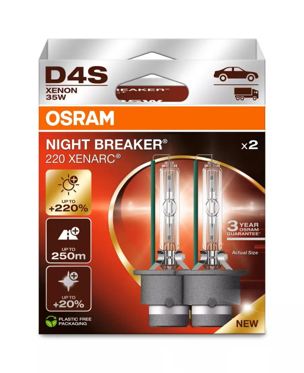 OSRAM XENARC NIGHT BREAKER 220 D4S 66440XN2-2HB 35W P32 D-5 4062172397827