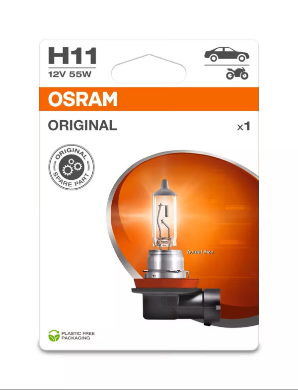 OSRAM ORIGINAL LINE H11 64211-01B 55W 12V PGJ19-2 4008321171252