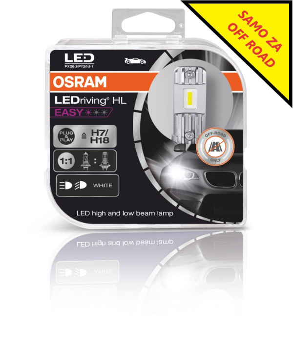 OSRAM LEDriving HL EASY H7/H18 64210DWESY-HCB 16W12VPX26D