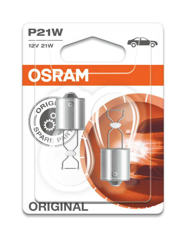 Automobilske sijalice OSRAM P21W 25W 12V BA15s 7506-02B Duoblister 4050300925448