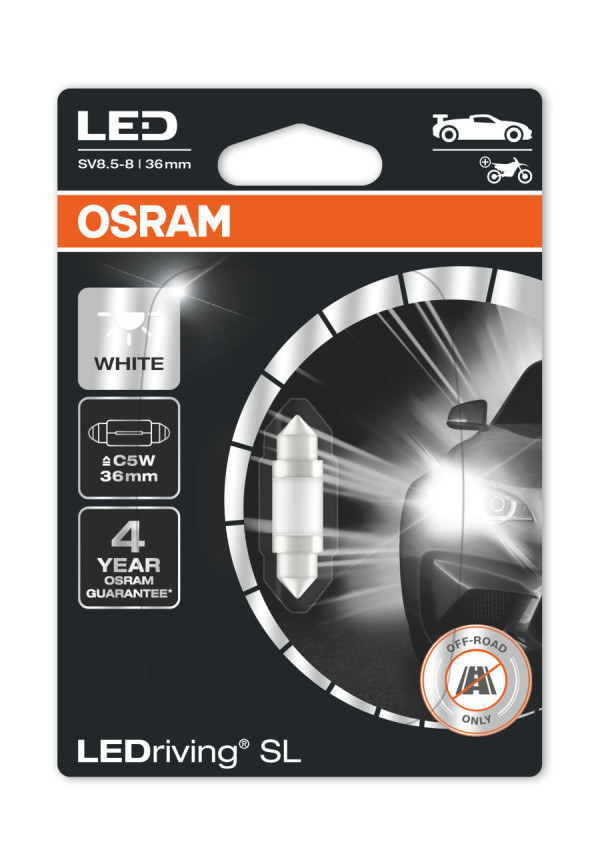 OSRAM LEDriving SL C5W 6418 White 6418DWP-01B 4062172150651