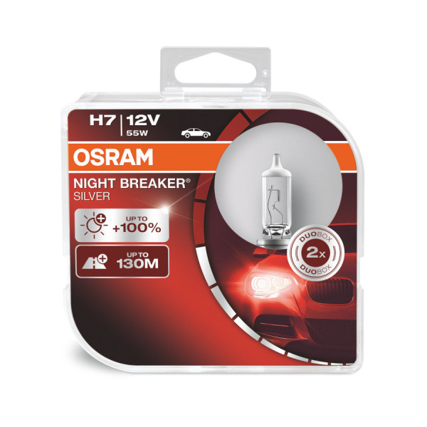 OSRAM Night Breaker Silver H7 64210NBS-HCB 55W 12V PX26D HCB2 OSRAM 4052899992719